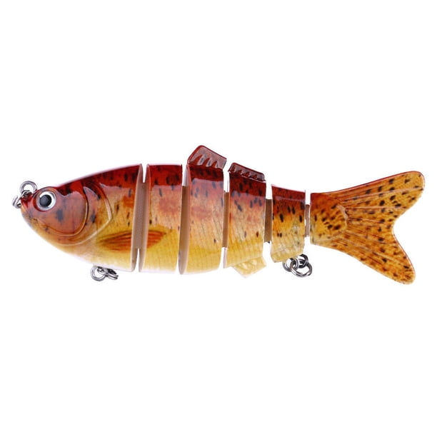 Cebo duro de pez de múltiples secciones de 10 cm, microobjeto Xige, cebo de múltiples secciones Luya, cebo flotante de hundimiento lento, cebo falso en caja, pesca al aire libre