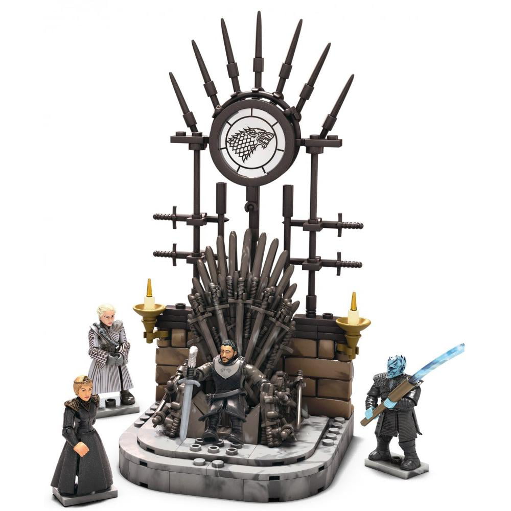 Game of Thrones The Iron Throne MEGA Construx Black Series 258 Pcs 4 Figures for sale online 