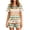Yellow, variant on Satin Pajamas for Women Striped 2 Piece Collared Button Down Silk Tops and Loose Soft Comfy Shorts, S