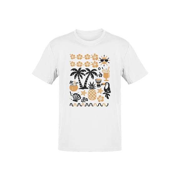 Tropical Vibes: Hawaii Paradise Men's T-shirt White