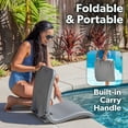 thumbnail image 5 of Coast Modern Portable Poolside Chair – Adult Foldable Flip Chair for Pool, Beach, Tailgating & Stadium – Durable Plastic with Back Support - Gray, 5 of 6