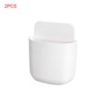 thumbnail image 1 of 2 Pieces Storage Box Air Conditioner TV Remote Control Storage Holder Stand Container Wall Mounted Organizer, 1 of 9