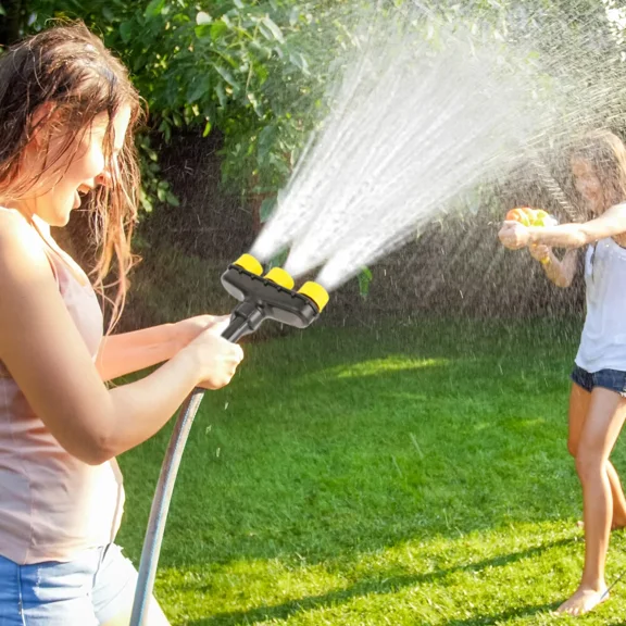 PURELY- Garden Hose Nozzle Sprayer 3 Heads Adjustable Nozzle Irrigation System