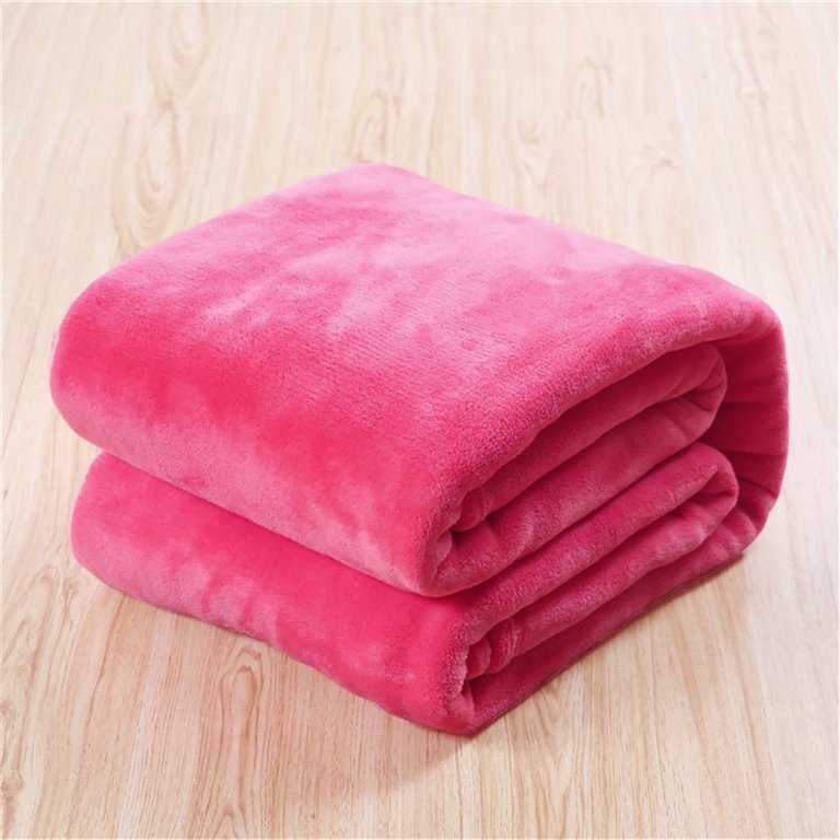 Shpwfbe Home Decor Throw Blanket Super Soft Warm Solid Warm Micro Plush Blanket Throw Rug Sofa Bedding