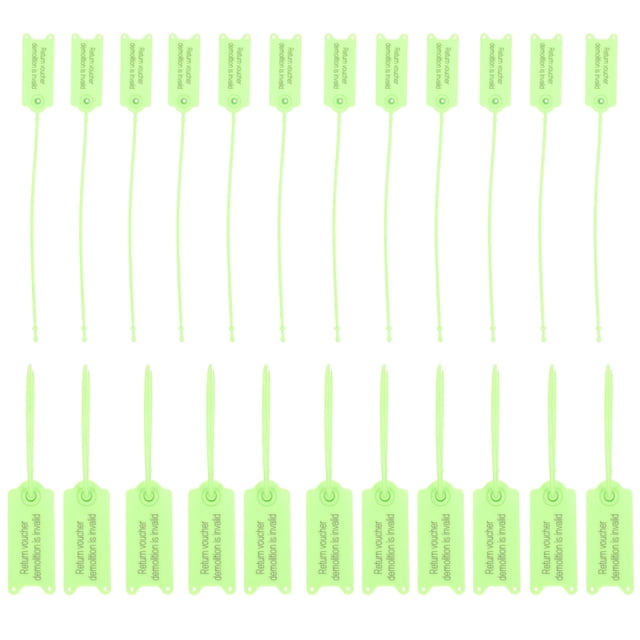 HINTRMENT 100Pcs Cable Labels Cable Ties Light Green with Permanent Lock for Postal Parcels