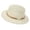 White, variant on Women's Warm-Weather Hollow Woven Flat-Top Straw Visor Beach Holiday Sun Hat Casual Outdoor Cap (White, M).