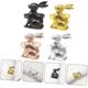 thumbnail image 4 of 4 Pieces Rabbit Napkin Rings Dinner Table Decor Napkin Holders for Tables Rabbit Decor Animal Napkin Rings Spring Easter Party Supplies Napkin Rings, 4 of 4