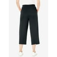 thumbnail image 2 of Woman Within Plus Size Petite Sport-Knit Pull-On Capri Pants, 2 of 5