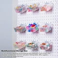 thumbnail image 5 of 12 Pieces Pegboard Plastic Bins Kit - Pegboard Bins with Hooks - Pegboard Accessories Workbench Bins Fits to Peg Board, 5 of 8