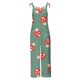 thumbnail image 4 of ICHUANYI Clearance Women Ladies Printed Summer Sleeveless Backless Loose Long Playsuits Rompers Jumpsuit(Green, XL) ICHUANYI WER2023080806924, 4 of 5