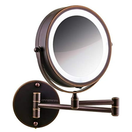 Ovente Wall Mount Led Lighted Makeup Mirror Battery Operated 1x Ovente Wall Mount Led Lighted Makeup