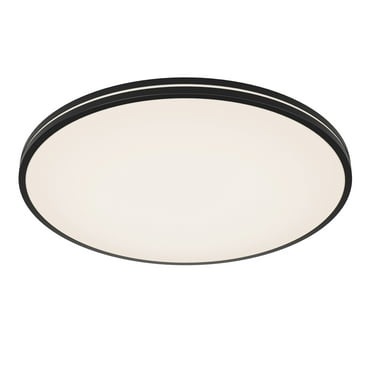 Artika Athos Modern Flush Mount Ceiling Light Fixture, Black
