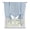 Blue, variant on Brown Striped Tie Up Curtains for Kitchen Windows,Adjustable Rod Pocket Valance 45 Inch Short, Modern Brown Farmhouse Vertical Stripes Window Treatment Balloon Roman Blind Shade, 42" x 45"