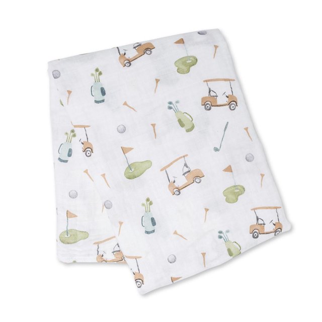 Lulujo - Baby Muslin Cotton Swaddle Blanket, Nursing/Stroller Cover