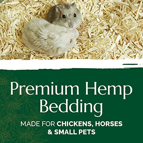High Grade French Hemp Bedding 44lb Jumbo Bulk Bag of Extremely Low Dust Shavings for Horses Chickens Small Animals Rats Guinea Pigs Bunny Rabbits Reptiles Good Chicken Coop Bedding Walmart