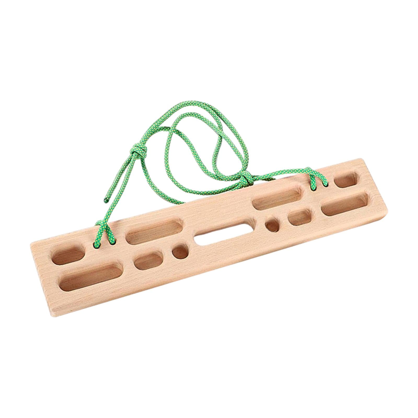 Colaxi Climbing Pull Fingerboard Building Core Strength Wooden 50cmx10cm for Climbers Indoor Beginners