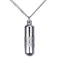 thumbnail image 1 of tredstone Pendentif Souvenir Mantra Bouddhiste en Acier Inoxydable Collier Ure Commémorative 13mm, 1 of 9