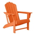 thumbnail image 6 of WestinTrends Highland Outdoor Patio HDPE Adirondack Chairs With Cup Holders (Set of 2), Orange, 6 of 13