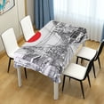 thumbnail image 4 of Yayeee Tablecloths 60" x 120" Rectangle Wrinkle Resistant Party Table Cover, White Streets, 4 of 8