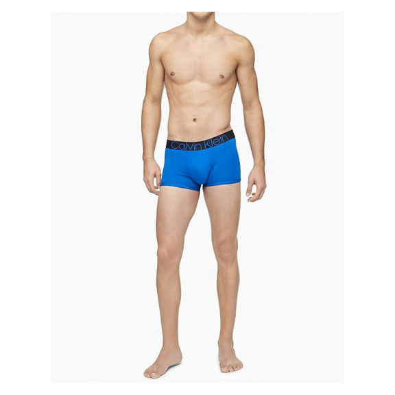 Calvin Klein Men's NB2682401 Reconsidered Comfort Cotton Trunk Blue L