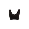 thumbnail image 3 of INSPIRE CHIC Women's Removeable Pads Seamless Wirefree Sleep Vest Tops Sports Yoga Bras M fit 30A/B Black, 3 of 5