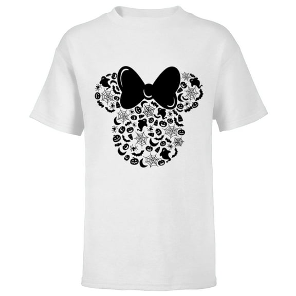 Disney Minnie Mouse Halloween Spooky Fun - Short Sleeve T-Shirt for Kids - Customized-White