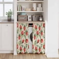 thumbnail image 6 of Red Strawberry Kitchen Curtains 54 Inch Length, Summer Fruits Farmhouse Leaves Floral Retro Tiers Curtains for Bathroom Bedroom Cafe, Light Filtering Small Window Treatment Drapes 2 Panels 42"Wx54"L, 6 of 8