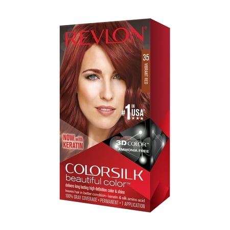Revlon ColorSilk Beautiful Color™ Hair Color, Vibrant (Best Vibrant Red Hair Dye)