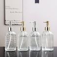 thumbnail image 3 of Glass Soap Dispenser With Pump 400ml/13.5oz Lotion Refillable Liquid Dispenser For Bathroom Kitchen, 3 of 14
