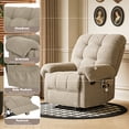 thumbnail image 6 of Villeston Recliner Chair for Living Room Manual Reclining Chair Single Sofa for Bedroom,Beige, 6 of 7