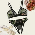 thumbnail image 2 of Everyday Bras for Women Underwear Men 34 High Waist Lace Underwear Set Men Brief Small Push up Bustier Lingerie Set Lace up Brief Underwear for Men Lace Lingerie Set plus Size Hence under Black M, 2 of 5
