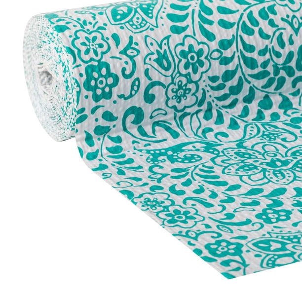 The Pioneer Woman Traveling Vines NonAdhesive 12" x 10' Shelf Liner, 2 Pack