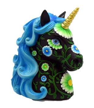 black unicorn toy