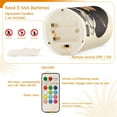 thumbnail image 5 of Yayeee Flameless Candles with Remote Flickering Battery Operated Multi Color Changing, Space Record, 5 of 7