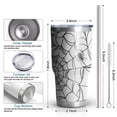 thumbnail image 6 of 30oz Black Halloween Spider Webs Tumblers Stainless Steel Tumbler with Lid and Straw,Vacuum Insulated Double Wall Travel Tumbler Cups Mug with Cleaning Brush for Coffee,Tea, 6 of 7