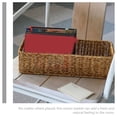 thumbnail image 3 of Woven Basket Imitation Rattan Desktop Storage Basket Sundries Storage Basket, 3 of 5