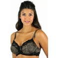 thumbnail image 4 of Women's Lunaire 15211 Whimsy Barbados Lace Demi Bra (Black 40D), 4 of 6