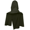 thumbnail image 4 of Hvyesh Adult Medieval Renaissance Hooded Cowl Scarf Shawl Cape Halloween Cosplay Costume Accessories, 4 of 4