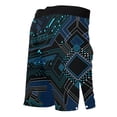 thumbnail image 2 of Raven Fightwear Men's Cybernetic BJJ MMA Shorts Blue, 2 of 3
