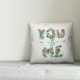 thumbnail image 2 of Creative Products You & Me Floral 18x18 Spun Poly Pillow, 2 of 2