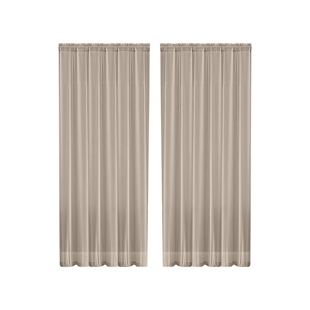 Uso prolongado y material suave: Fabricadas con fibra de poliéster de alta calidad, estas cortinas son duraderas y tienen una textura suave. Son resistentes a las arrugas y a la decoloración, y mantie