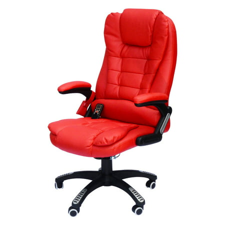 HomCom Executive Ergonomic PU Leather Heated Vibrating Massage Office (Best Massage Chair In India)