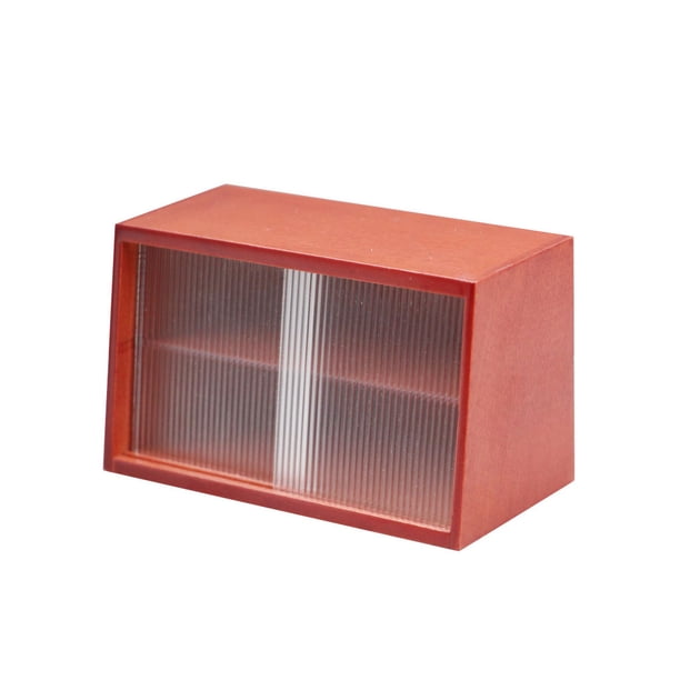 Gabinete de decoración Bewildely 1/12 para casa de muñecas Rojo