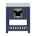 thumbnail image 6 of Water Creation Madalyn 30" Wood Single Bathroom Vanity in Monarch Blue & White, 6 of 6