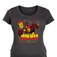 thumbnail image 3 of Marvel Iron Man - Tony Stark Armor Specs - Maternity Scoop Neck Graphic T-Shirt, 3 of 5