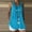 Blue, variant on SNKSDGM Female Beach Tank Tops for Women Cropped Long Tank Tops for Women Plus Size Tank Top for Women Loose fit Shirt for Women Dressy Casual Summer Lace Strap Sleeveless Blouses V Neck Tops Vest Xl