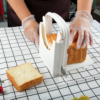 Generic Bamboo Bread Slicer for Homemade Bread Loaf. Adjustable Width Bread  Slicing Guides. Sturdy Wooden Bread
