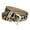 Leopard print camel, variant on Women's Leopards Print Wide Belt Adjustable PU Leather Fashion Accessory With Detachable Buckles