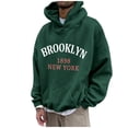 thumbnail image 1 of Gibobby Sudadera para Hombre Camisetas casuales con capucha para hombre de manga corta de color liso(Verde,CH), 1 of 5