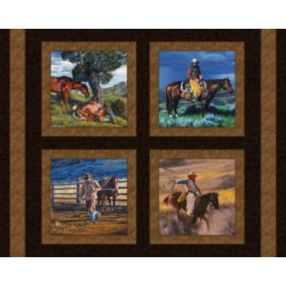 Range Life Pillow Panel Cotton Fabric